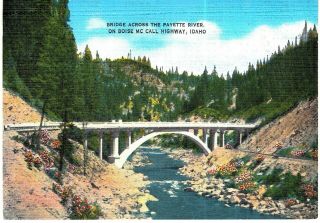 Boise Mccall Highway Id Bridge Across The Payette River