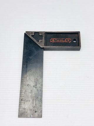 Antique Vintage Tools Stanley 6 " Try/tri Square No 1 Ruler/carpenter Tool