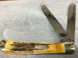 Case Xx Usa,  1965 - 69,  5254 Trapper Knife With Pretty Stag,  & Near