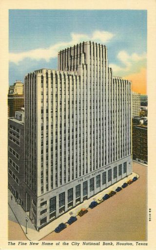 Postcard City National Bank,  Houston,  Tx