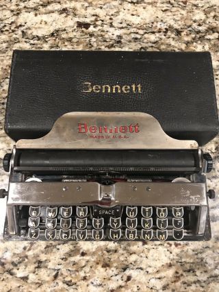 Antique Bennett Typewriter