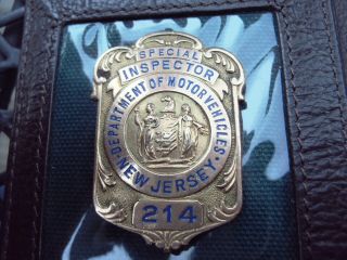 State Of Jersey Motor Vehicles Inspectors Badge Obsolete