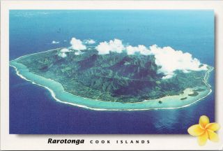 Rarotonga Cook Islands Avarua Butterfly Stamp Postcard F20