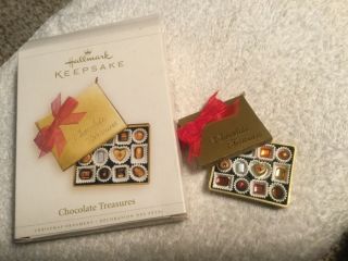 2006 Hallmark Keepsake Ornament Chocolate Treasures Box Sweets