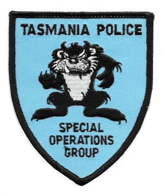 Patch Police Australia Tasmania Special Operations Group Tazmanian Devil Taz