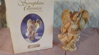 Seraphim Classics Michael " Victorious " 78191 Angel Roman No 81824 On Bench