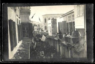 Greece,  Crete 1921 Rethymnon,  Rettimo An Animated Postcard From A Ceremony