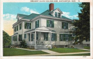 Northampton Ma President Coolidge Home Linen Vg