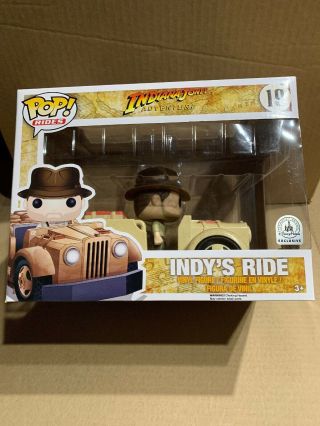 Funko Pop Rides Indiana Jones Adventure Indy’s Ride 19 - Disney Parks Exclusive