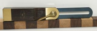 Vintage 7 - 1/2 " Crown Tools Rosewood Sliding T Bevel Gauge / Square (inv H260)