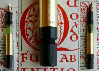 Pelikan 111.  585 14CT Solid Gold Fountain Pen 1930s.  14C Full Flex Nib.  Boxed 8