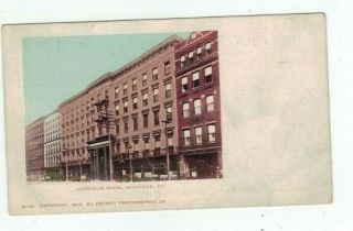 Ky Louisville Kentucky Antique 1902 Pmc Post Card Louisville Hotel