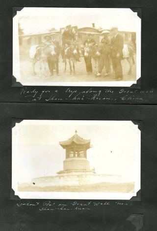 Ca.  1920s China Photo Album Protests City Views Shanghai Antique Street People 8