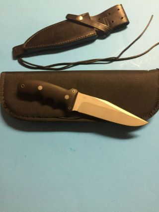Lile Next Generation Grey Ghost Combat Knife Heavy Duty Leather Sheath And Case