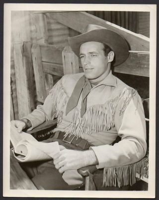Guy Madison Handsome Actor As Wild Bill Hickock 1950s Tv Vintage Orig Photo
