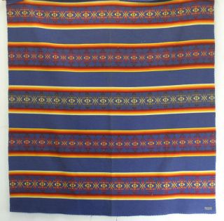 Pendleton Wool Blanket Indian Robe Blue 1933 - 1935 Geometric Full 59x66 " Charity