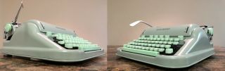 1964 Cursive HERMES 3000 Typewriter with Case and manuals 6