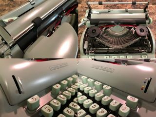 1964 Cursive HERMES 3000 Typewriter with Case and manuals 9