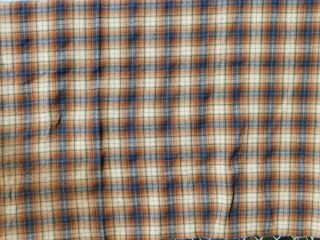 Vintage Pendleton Brown Blue Plaid Wool Blanket USA Made 58 x 84 in Camp Picnic 3