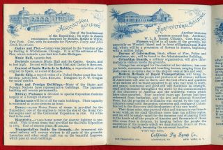 California Fig Syrup Color Ad and Guide to the 1893 World ' s Columbian Exposition 2