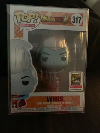 Funko Pop Dragon Ball Z Metallic Whis 2018 Sdcc Comic Con Retired/vaulted