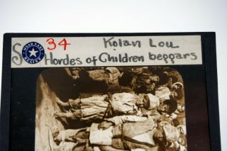 Near East Relief Edward Van Altena Magic Lantern Slide Children Beggars 2