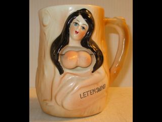 Vintage Scotty Let Em Swing Mug Nude Risque Moving Boobs/breasts Cup Japan 1950s