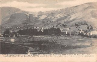 North Carolina Postcard Boone Highest County Site East Of The Rockies 1907