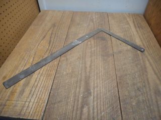 L3356 - Early Antique Metal Framing Square Signed Smallwood
