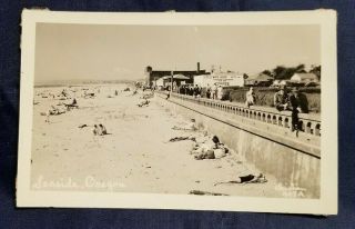 1930s - 50s Vintage Rppc Postcards Seaside,  Oregon Beach Little White House Coffee