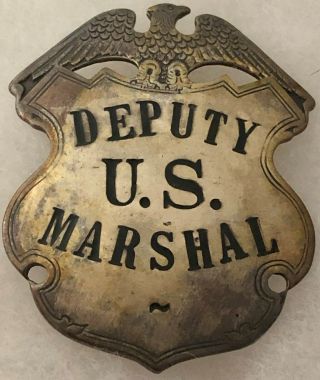 Obsolete Deputy Us Marshal Badge Sterling