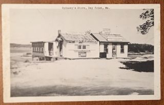 Spinney’s Store,  Bay Point Maine Me,  Coca Cola Signs Lobster Crab Shack Postcard