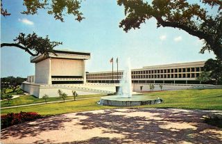 Old Chrome Postcard Ah B751 Lyndon B Johnson Library University Of Texas Austin