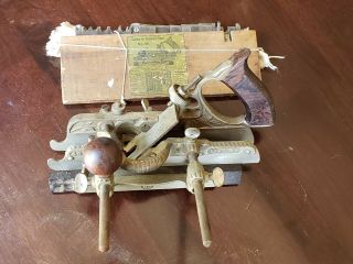 Vtg.  Stanley No.  45 Combination Plane With Cutters