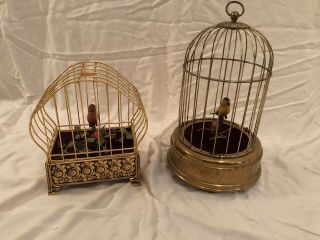 Set Of 2 Musical Automaton Bird Cages -,  Watch Video