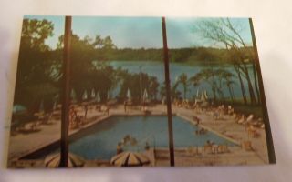 Vintage Hueston Woods Lodge Oxford Ohio Postcard