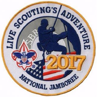 3d 2017 Boy Scout Official National Jamboree Big 8 " Jacket Patch Emblem Bsa Oa