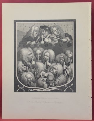 Consultation Of Undertakers,  William Hogarth Plus Three More By Various 
