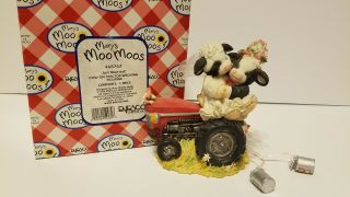 Vintage Mary Moo Moo Just Moo - Ied Cow Couple On Tractor 1998