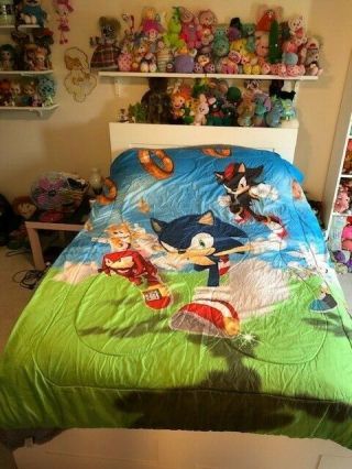 Sega Sonic The Hedgehog Twin Size Bed Comforter