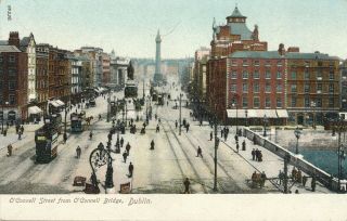 Dublin – O’connell Street From O’connell Bridge – Ireland – Udb (pre 1908)