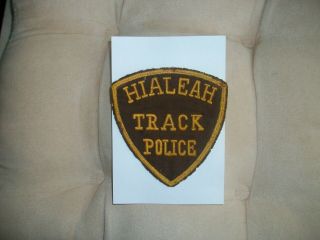 Hialeah Track Police Florida Police Patch
