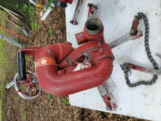 Vintage Akron Brass Fire Equipment Water Cannon Monitor Deck Gun