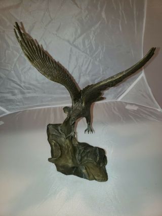 1990 Wings Of Glory Brass Eagle By Ronald Van Ruyckevelt,  11.  5 