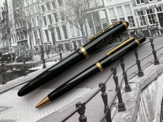 Vintage restored Danish late 1940s MONTBLANC 204 fountain pen and pencil set 2