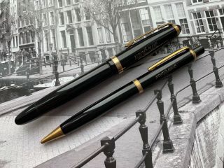 Vintage restored Danish late 1940s MONTBLANC 204 fountain pen and pencil set 4