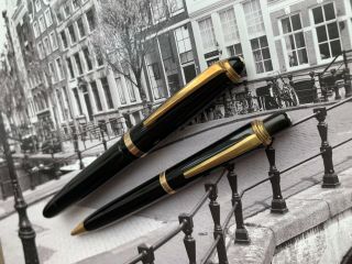 Vintage restored Danish late 1940s MONTBLANC 204 fountain pen and pencil set 5
