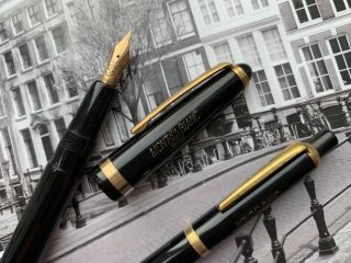 Vintage restored Danish late 1940s MONTBLANC 204 fountain pen and pencil set 8
