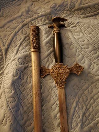 Antique Knights Of Columbus Sword,  Flying Eagle