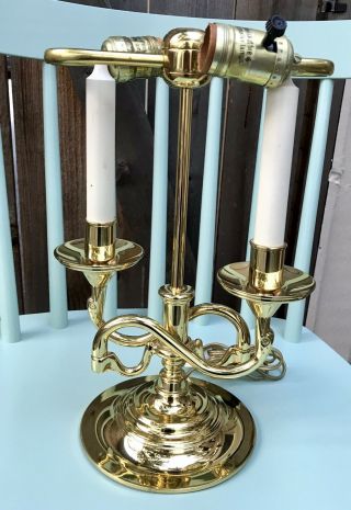 Baldwin Brass Serpentine Bouillotte Table Lamp